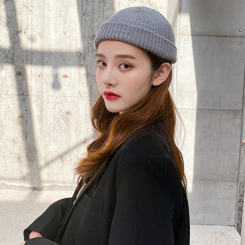 Mũ Len Ulzzang Beanie Trơn Nhiều Màu rẻ nhất (Loại Ngắn) MN08