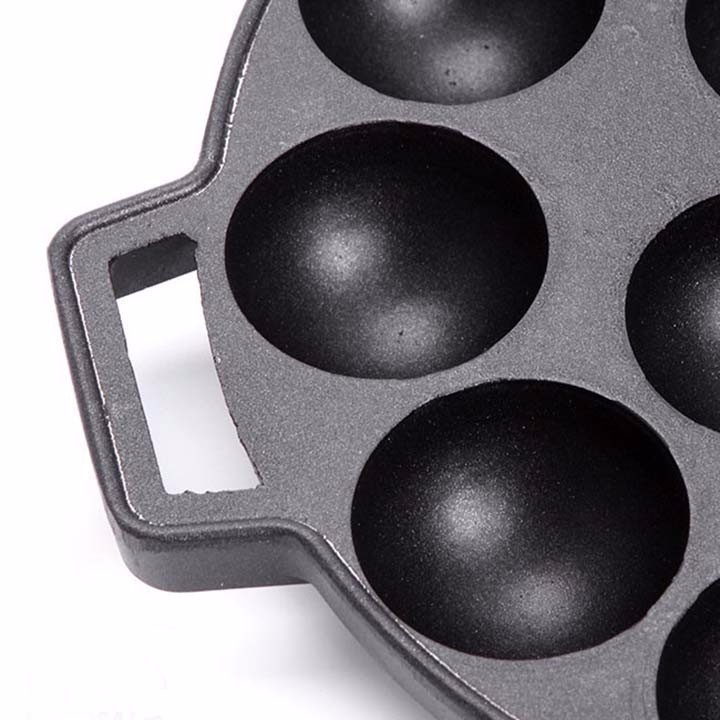 Chảo gang làm bánh bạch tuột - chảo gang