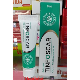 Gel Mờ Sẹo TinfoScar Giúp Giảm Sự Hình Thành Sẹo, Làm Mịn, Cung Cấp Độ Ẩm Và Đều Màu Da Tuýp 10g mờ sẹo,  esun