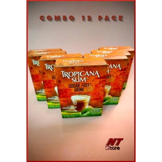 Combo sỉ 12 hộp cà phê ăn kiêng không đường Tropicana Slim vị Cappuccino