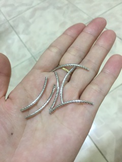 Charm ống bạc Mic vòng
