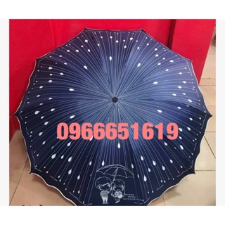 Ô dù đẹp hình 3D gấp 3 gọn nhẹ hình mưa tuyết