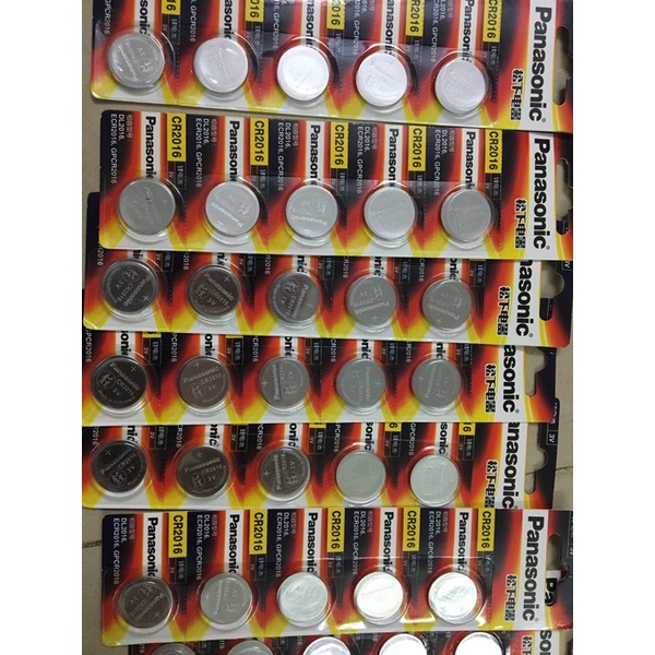 Vỉ 5 pin CR2016 Panasonic 3v
