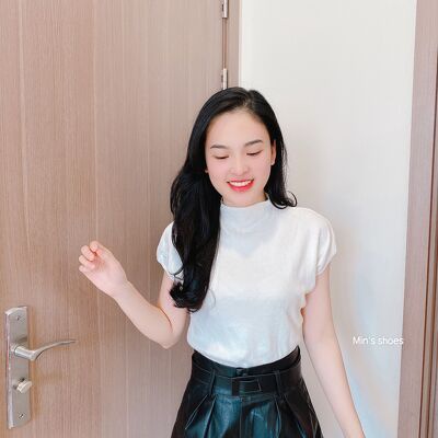Min's Shoes - Áo Len Dệt Kim Tay Hến Nữ Áo 424