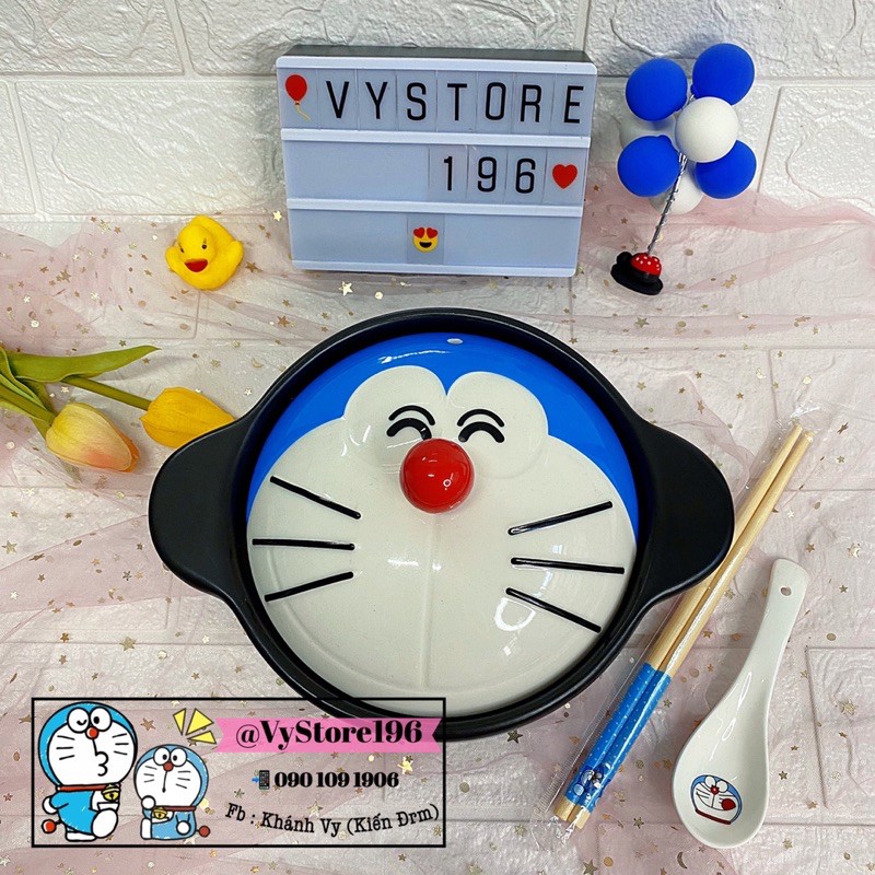 NỒI SỨ ĐÔREMON CAO CẤP HÀNG CHUẨN STORE ĐÔRAEMON