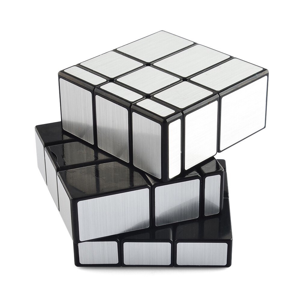 Rubik Mirror - Rubik Biến Thể Gương Tráng Bạc Viền Đen Cao Cấp Xoay Trơn, Cực Mượt, Bẻ Góc Tốt