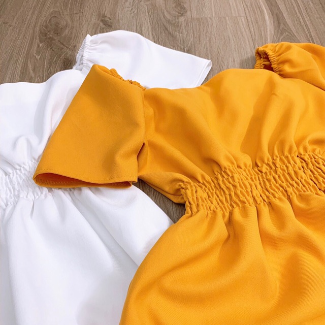 ĐẦM NHÚNG EO CỔ VUÔNG_ĐẦM KIỂU NHÚNG EO