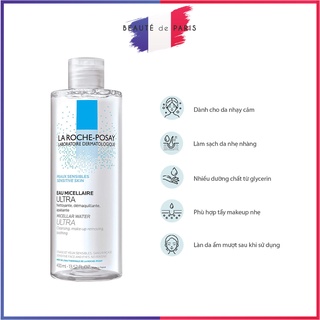 Nước Tẩy Trang La Roche-Posay Eau Micellaire Ultra Peaux Sensibles 400ml Da Nhạy Cảm