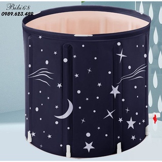 Bồn tắm di động gấp gọn ngâm người thảo dược cho người lớn và trẻ nhỏ Có Thể Gập Lại Cho Hộ Gia Đình 70x70 có ảnh thật