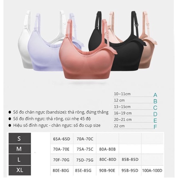 Áo ngực cho con bú Snugg FREESHIP Áo lót ngực cho con bú spandex chống xệ - plus style