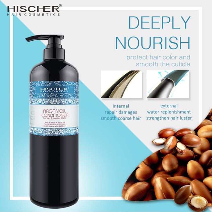 (HÀNG CHÍNH HÃNG 100%) Cặp gội + xả HISCHER ALGAN OIL 1000ml | BigBuy360 - bigbuy360.vn