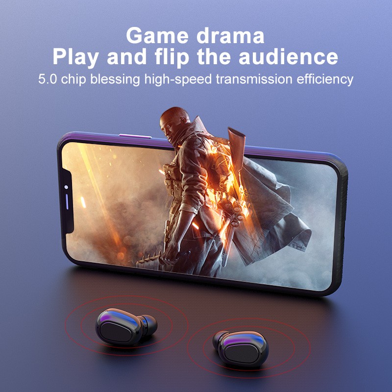 Tai Nghe Bluetooth 5.0 Không Dây B' L21 Mini Có Hộp Sạc | BigBuy360 - bigbuy360.vn