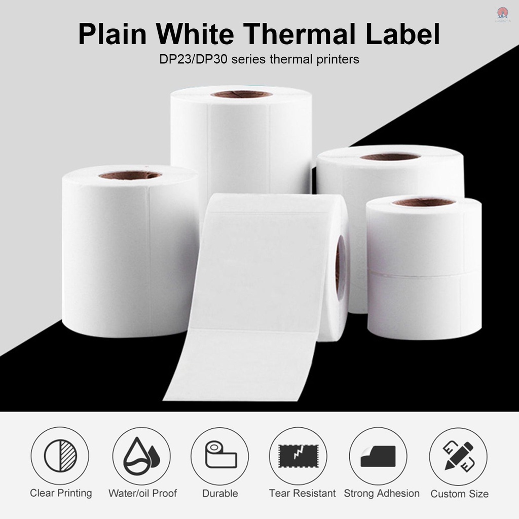 Cuộn Nhãn Dán In Nhiệt Chống Nước Chống Dầu Chống Rách Cho Máy In Mã Vạch DP23 / DP30