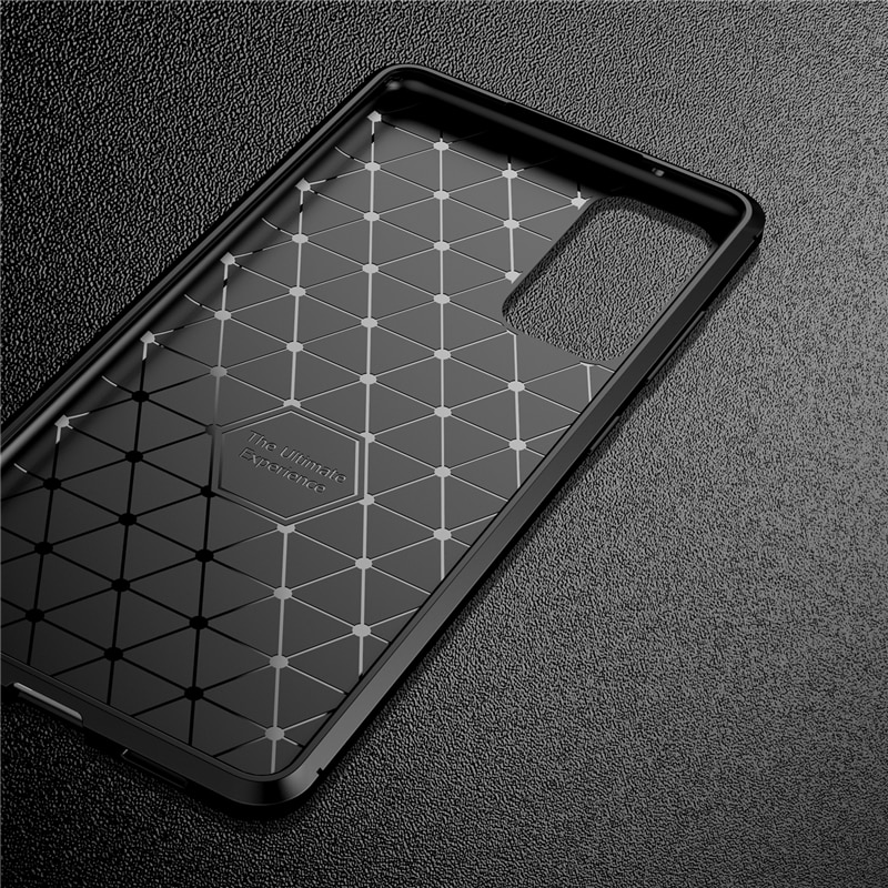 Xiaomi Poco M3 Case Soft Silicon Cover Carbon Fiber TPU Shockproof Cover