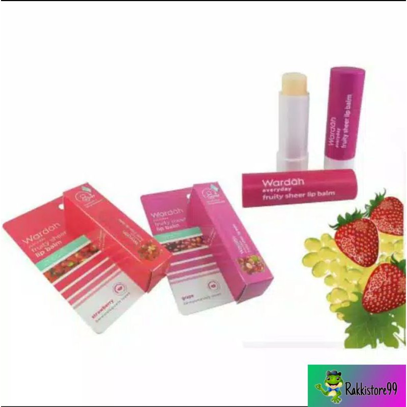 (hàng Mới Về) Son Dưỡng Môi Wardah Everyday Fruity Sheer 4g (100% Chính Hãng