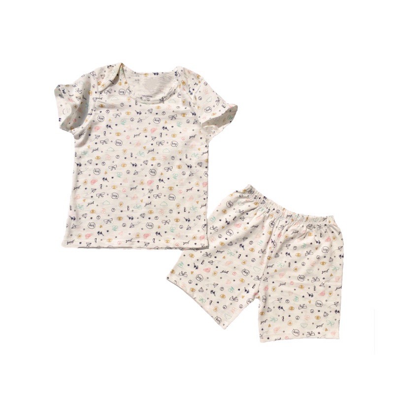 Bộ Đồ Thun Cotton Tay Ngắn Quần Ngắn Bé Sơ Sinh Gái BabyBean MẪU NGẪU NHIÊN