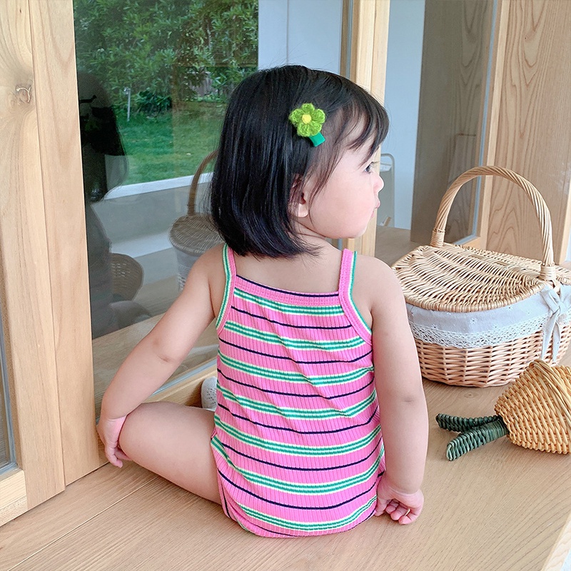 Baby Romper Sơ sinh Áo liền quần không tay Một mảnh Trẻ sơ sinh Bé trai Cô gái Trẻ em Cầu vồng Quần áo Thời trang Trẻ em &amp; Trẻ em AKKU