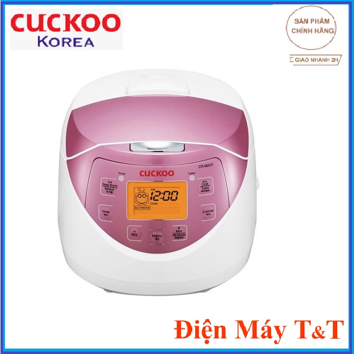 [Mã ELHADEV giảm 4% đơn 300K] Nồi cơm điện tử Cuckoo CR-0631F - 1 Lít