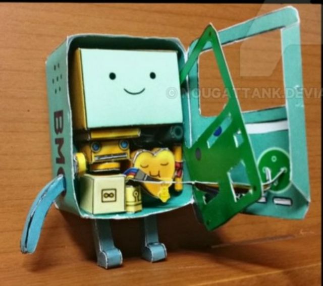 Mô hình giấy BMO chi tiết