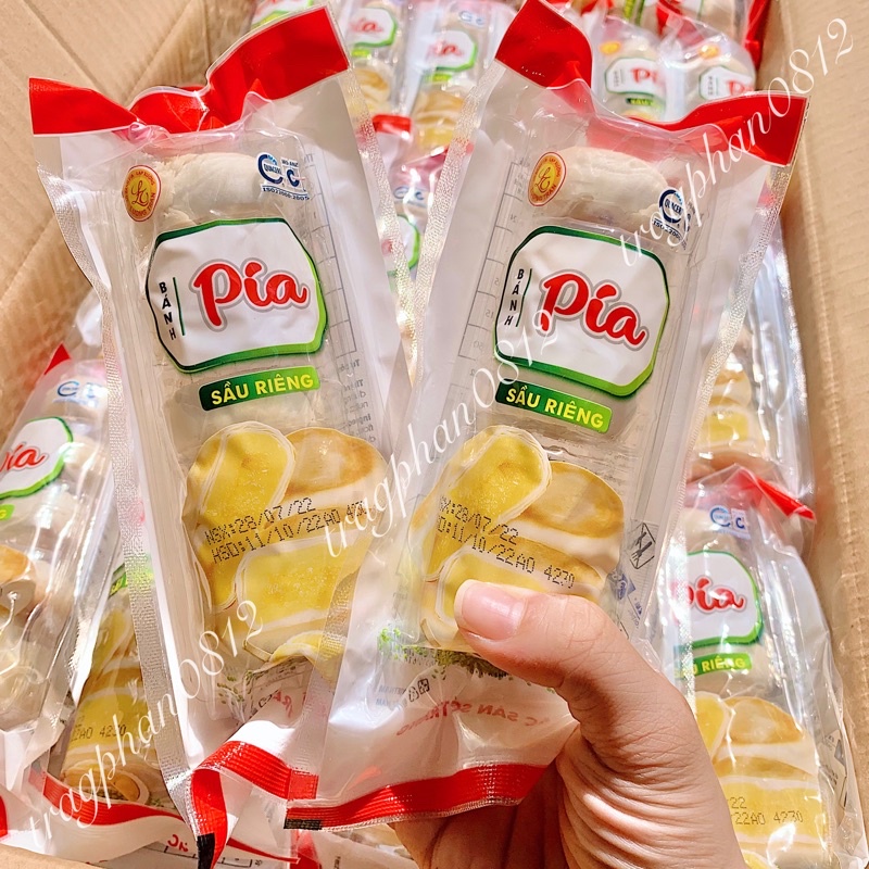 Bánh pía sầu riêng mini Lương Trân đặc sản Sóc Trăng (gói 100g, 5 miếng)