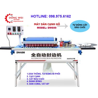 máy dán cạnh 5 chức năng DW600 tự động cắt đầu cuối 🍓𝐅𝐑𝐄𝐄𝐒𝐇𝐈𝐏🍓