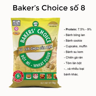 Bột Mì Đa Dụng Bakers’ Choice Số 8 / 11 / 13 [ 1kg ]