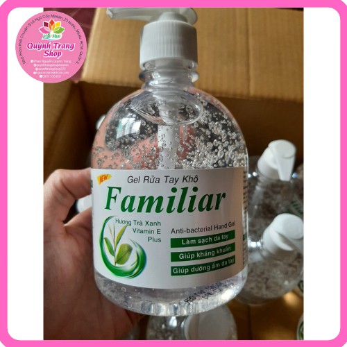 Gel rửa tay khô kháng khuẩn_Diệt Khuẩn hãng Familiar 500ml