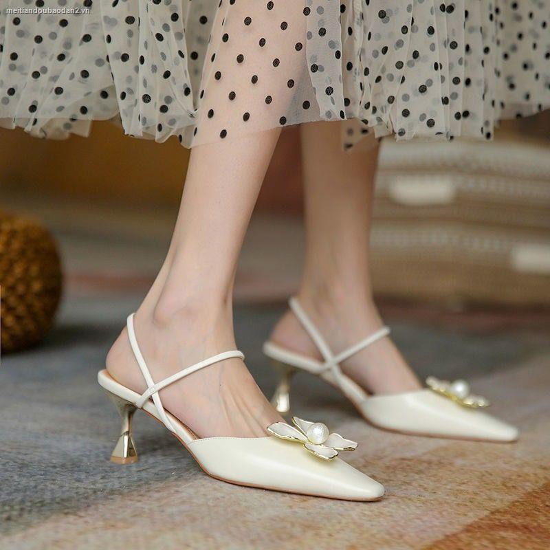 Giày cao gót mũi nhọn mẫu 2021 thời trang dành cho nữ