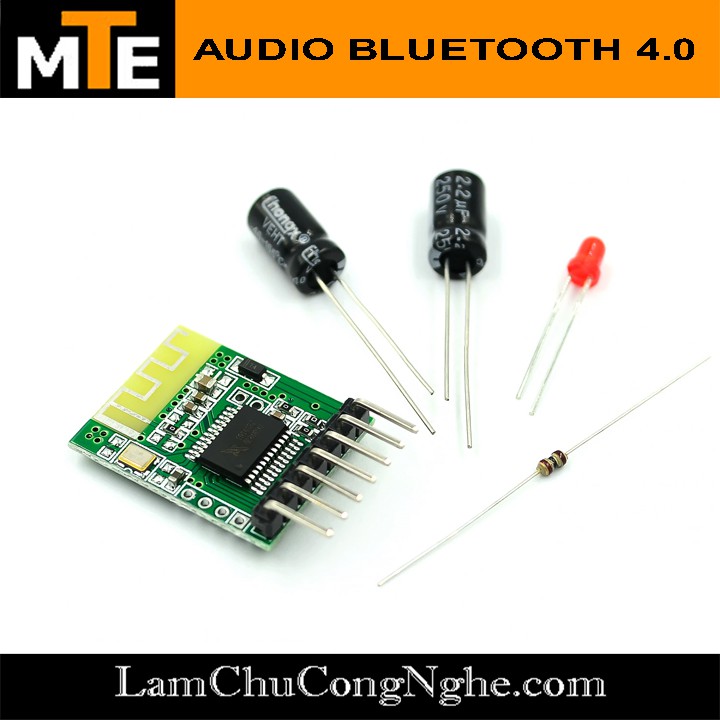 Mạch giải mã âm thanh MP3 không dây Bluetooth 4.0 - DIY chế loa bluetooth 3.7v - 5v