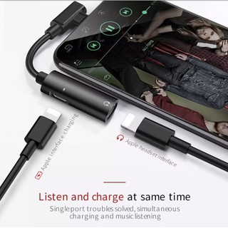 Jắck chuyển đổi tai nghe vừa sạc vừa nghe hỗ trợ míc âm thanh số chính hãng Hoco Ls18 Lightning+Lightning