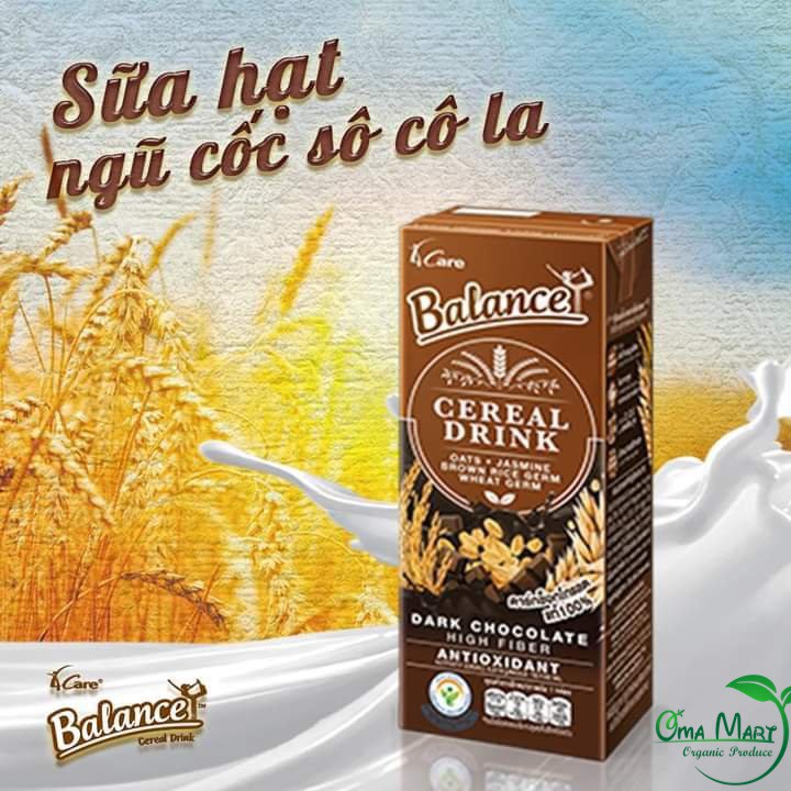 Sữa hạt 4Care Balance Thái Lan 1 hộp 180ml (sữa gạo, mè đen, truyền thống, socola, không đường...)