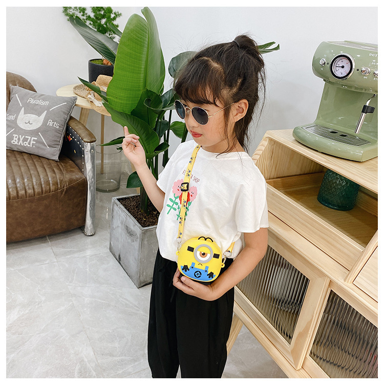 Doledo Túi Đeo Chéo Đựng Tiền Xu Bằng Silicon Họa Tiết Hoạt Hình Mắt To tom jerry Cho Bé Giá Đỡ