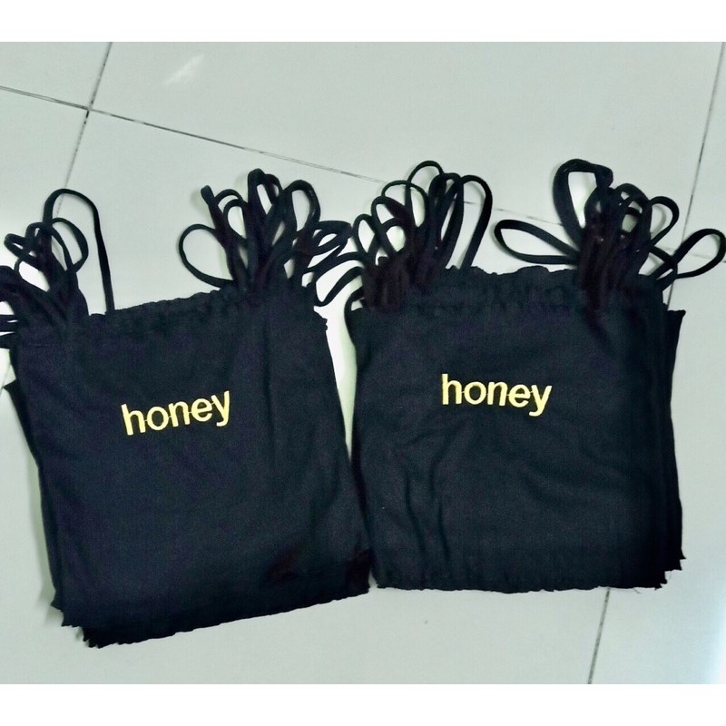 Áo 2 dây crotop chữ honey thêu sành điệu