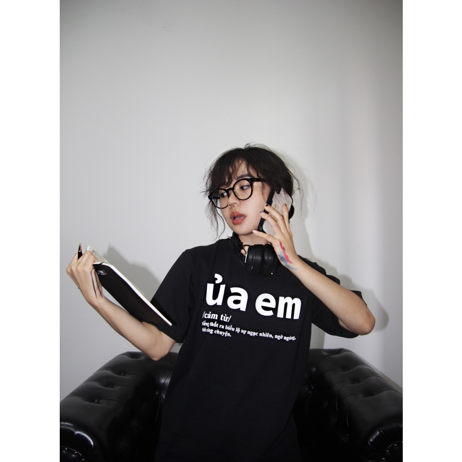 Áo thun Teeworld Ủa Em T-Shirt Trắng Đen Form Rộng Unisex Nam Nữ | BigBuy360 - bigbuy360.vn