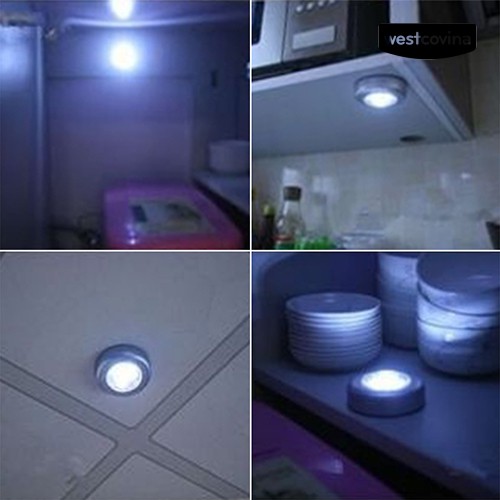 Đèn Led 3 Bóng Mini Gắn Tường Không Dây