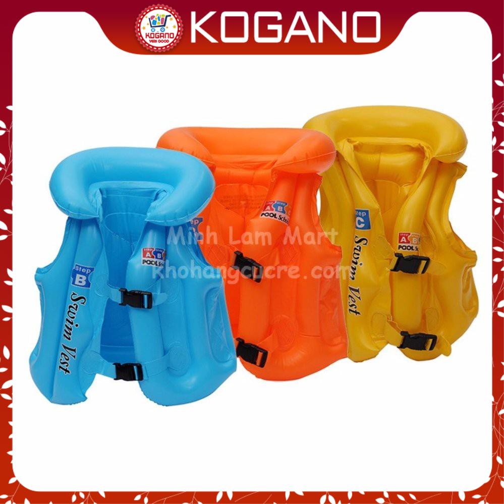 Phao Tập Bơi Cho Bé Gái Bé Trai KOGANO Có Khóa Cài An Toàn Size S 1 - 6 Tuổi SS-001097