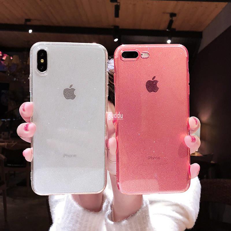 Ốp điện thoại silicone trong suốt dành cho iphone 11/7plus/Xr/8/6splus | BigBuy360 - bigbuy360.vn