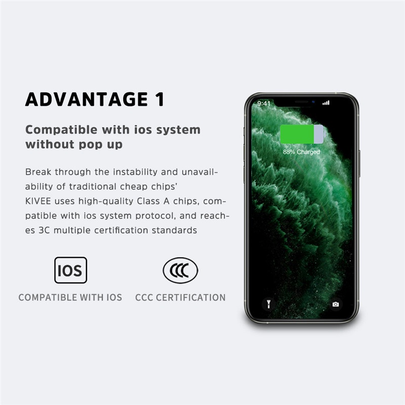 Bộ sạc nhanh KIVEE AC19 TYPE C 18W cho iPhone 11 / 12 / 11 Pro / 11 Pro Max / iPad Pro