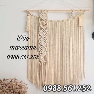 Dây thừng cotton marcame - decor setup - handmade đủ size - trang trí