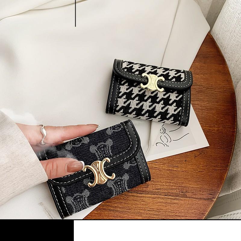 Ví đựng thẻ nhiều ngăn Houndstooth 2021