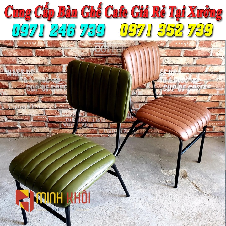 Ghế Lotte bọc nệm nhiều màu cho quán cafe, trà sữa, quán ăn