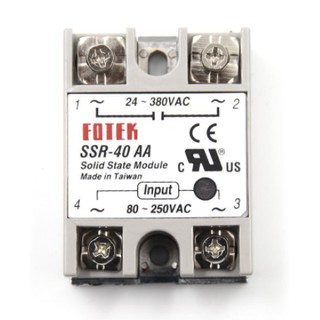 Relay bán dẫn SSR 40VA, 40AA, 40DA, 40VA-H, 40 DA-H, 40AA-H