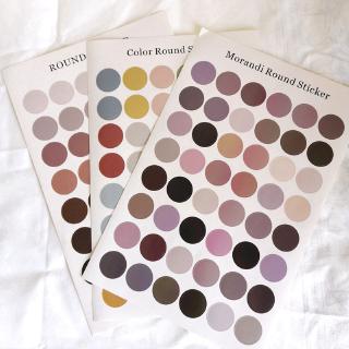 48 Cái / 1 Bộ Miếng Dán Chấm Nhiều Màu Sắc DIY Thẻ Miếng Dán Ảnh Trang Trí Có Thể Tháo Rời