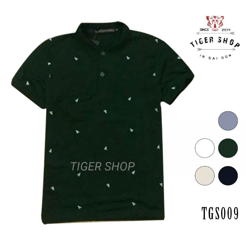 Áo phông nam đẹp họa tiết tay ngắn có cổ Tgs006 | BigBuy360 - bigbuy360.vn