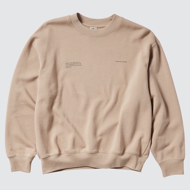 Áo nỉ da cá nữ cổ tròn thời trang, trẻ trung Mona Lisa dòng UT của UNIQLO