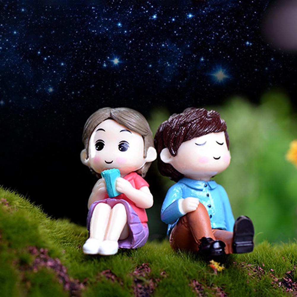 Set mô hình cặp đôi trai gái bằng nhựa PVC dùng trang trí