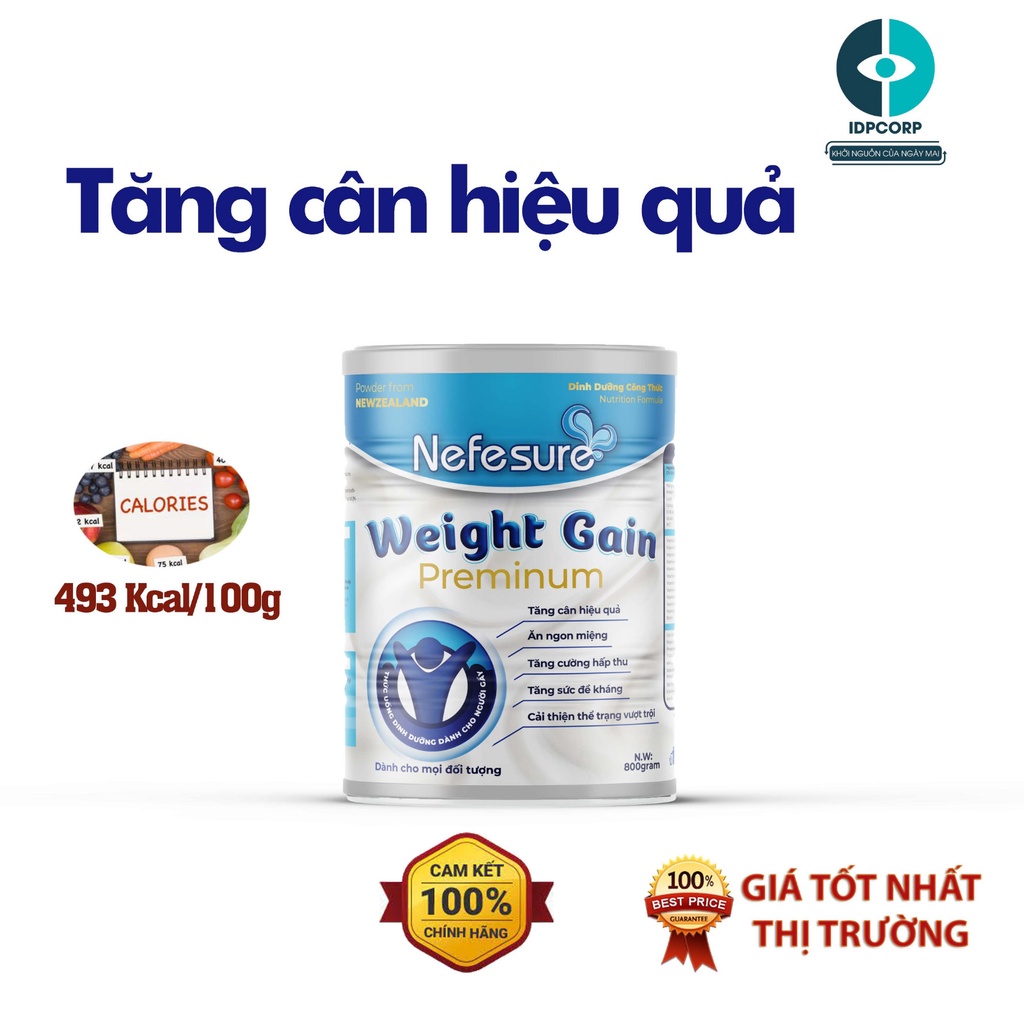 Sữa bột Nefesure Weight Gain Premium 800g. Từ 03 tuổi trở lên. Shop SuBo