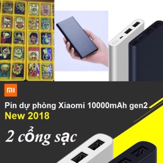Pin sạc dự phòng Xiaomi 10000mAh gen 2 New (2018) (Hàng DigiWorld)