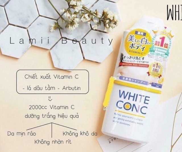 Sữa tắm trắng da White Conc Body