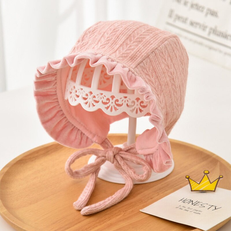 Mũ Beanie Công Chúa Bằng Vải Cotton Cho Bé Gái 3-12 Tháng Tuổi